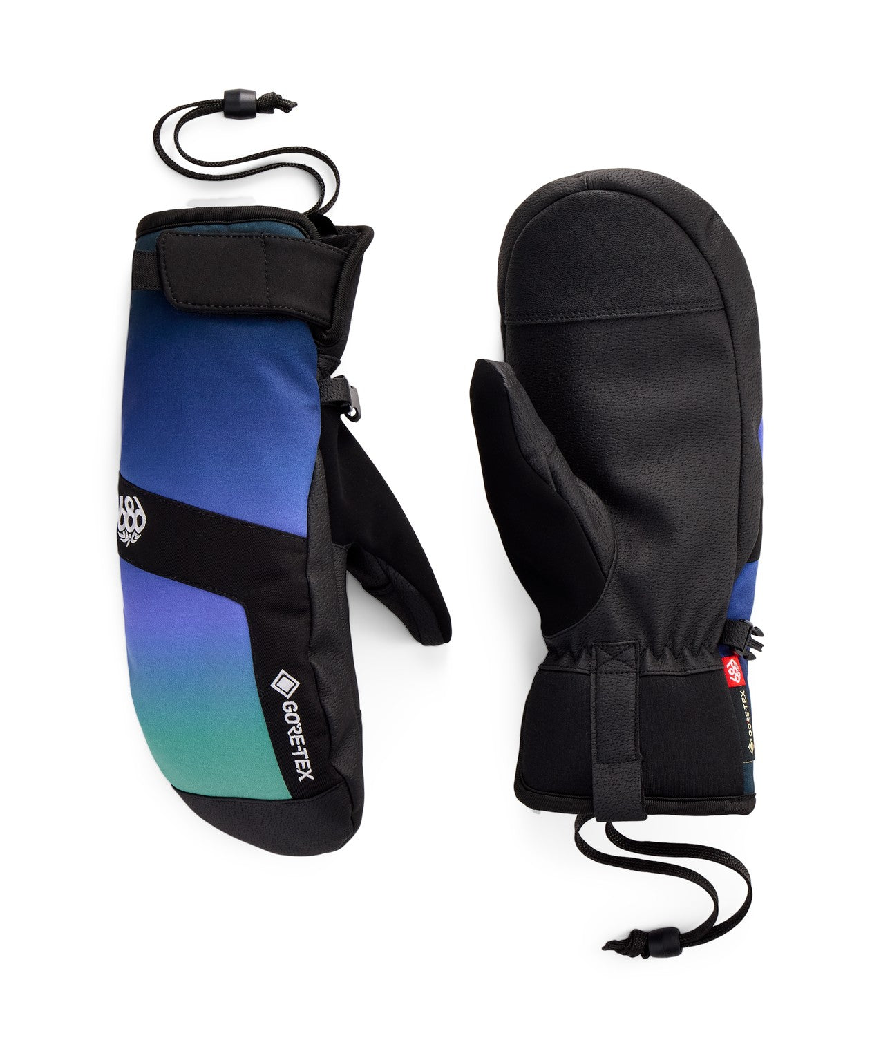 686 Women's GORE-TEX Linear™ Under Cuff Mitt – Alpenglow Blue Gradient